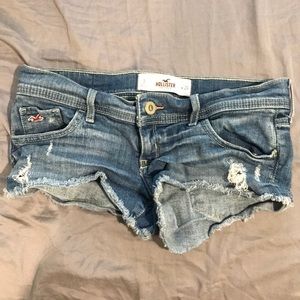 low rise jean shorts
